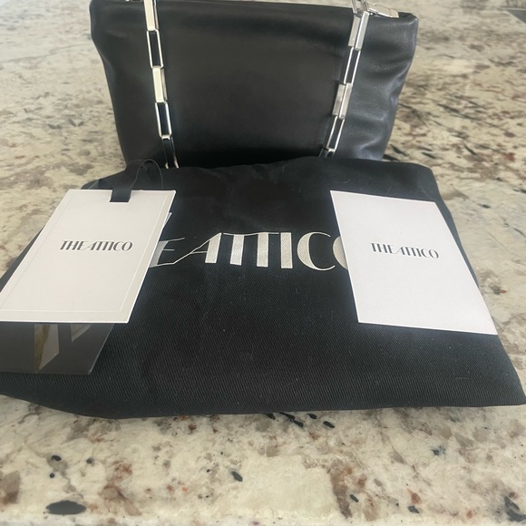 The Attico Mini Wynona Chain Leather Clutch - Picture 5 of 13